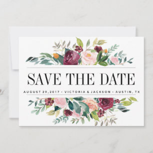 Country Bloom Floral WEDDING Photo save the date