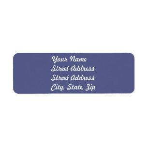 Country Blue Return Address Sticker