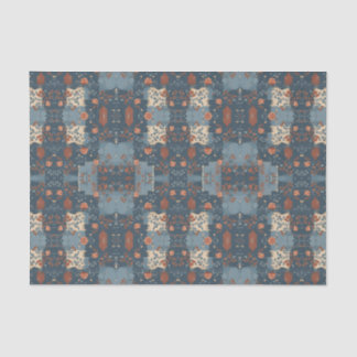 Country Blue Rust Rustic Farmhouse Customisable Tissue Paper