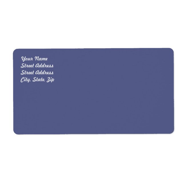 Country Blue Shipping Label (Front)