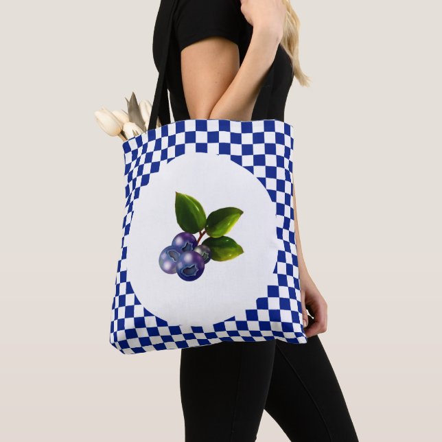 Country Blueberries  Tote Bag (Close Up)
