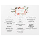 Country Boho Trifold Wedding Program