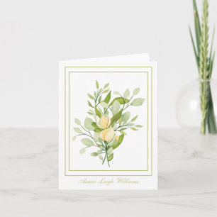 Country Bouquet Personalised Folded Greeting Card