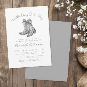 Country Bow Baby Shower Invitation
