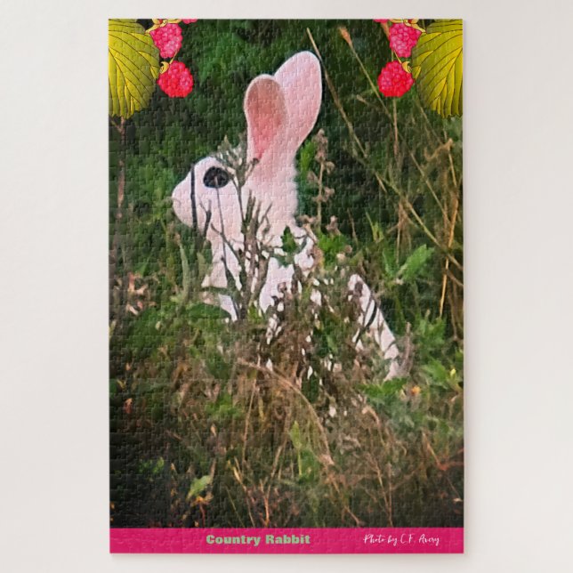 Country Bunny Rabbit Jigsaw Puzzle (Vertical)