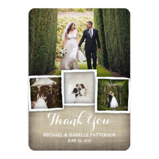 wedding photo thank you cards