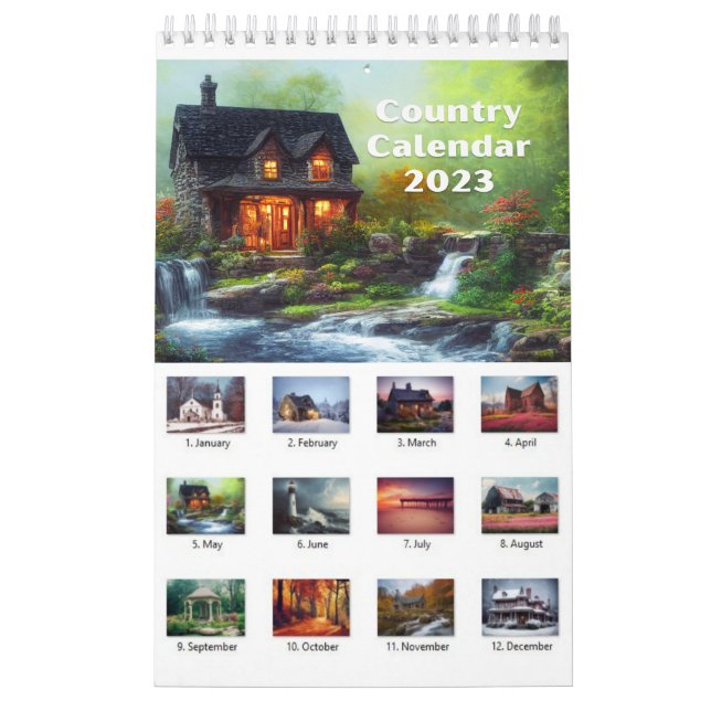 Country Calendar 2023 Wall Calendar (Cover)
