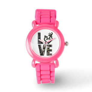 Country Camo Love Girl's Watch