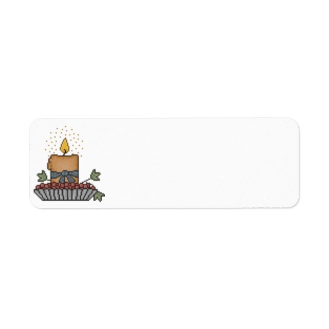 Country Candle Label Return Address Label (Front)
