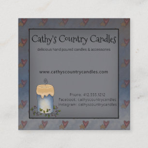 Country Candles Crafter Business Card