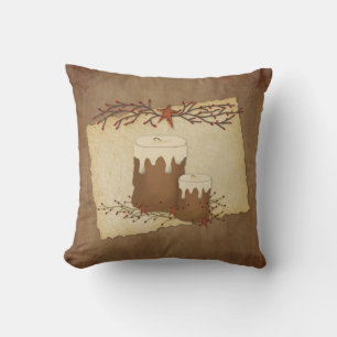 Country Candles Pillow