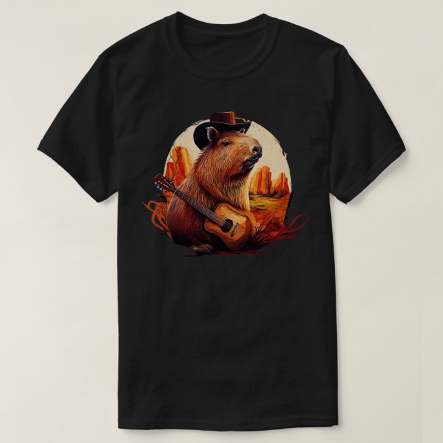 Country Capybara 5 T-Shirt (Design Front)