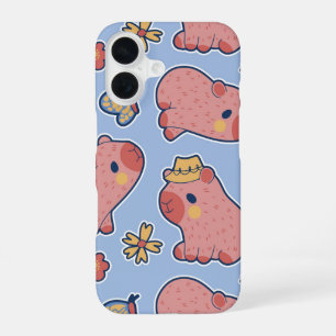 Country Capybara Chill & Cute Vibes iPhone 16 Case
