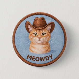 Country Cat 6 Cm Round Badge