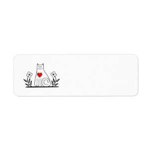 Country Cat Return Address Label
