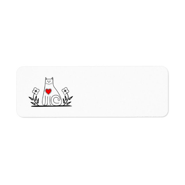 Country Cat Return Address Label (Front)