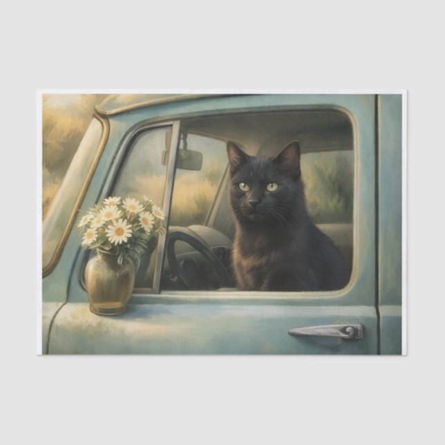 Country Cat  Tissue Paper (Front)