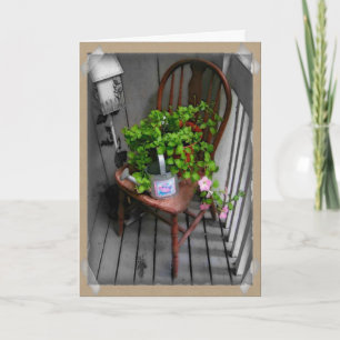 Country Chair Birthday Card