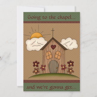 Country Chapel Wedding Invitations