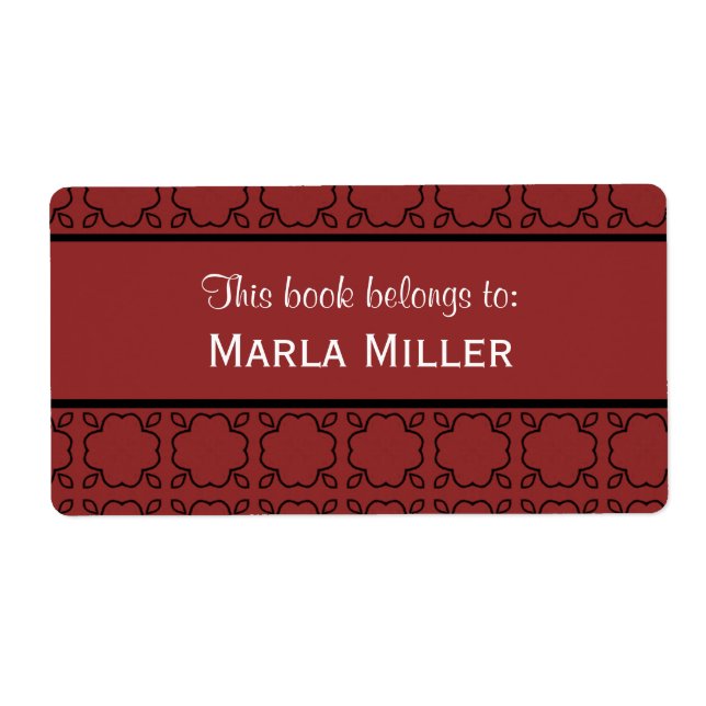 Country Charm Bookplate Labels (Front)