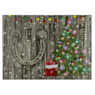 Country Charm Christmas Cutting Board