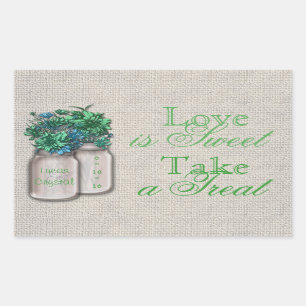 Country Charm Green Candy Buffet Sticker