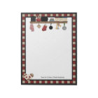 Country Check Recipes Notepad