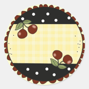 Country Cherry Kitchen Label