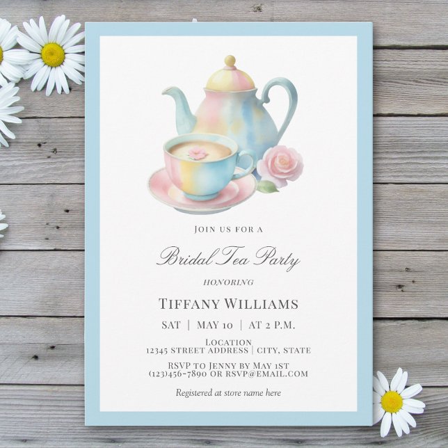 Country Chic Bridal Tea Party Bridal Shower Invitation (Creator Uploaded)