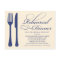 COUNTRY CHIC FLATWARE | REHEARSAL DINNER INVITE