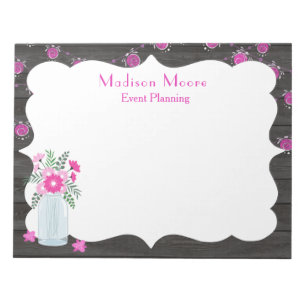 Country Chic Light Strings Event Planner Notepad