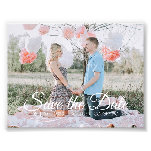 Country Chic || Save the Date Photo Print (Front)