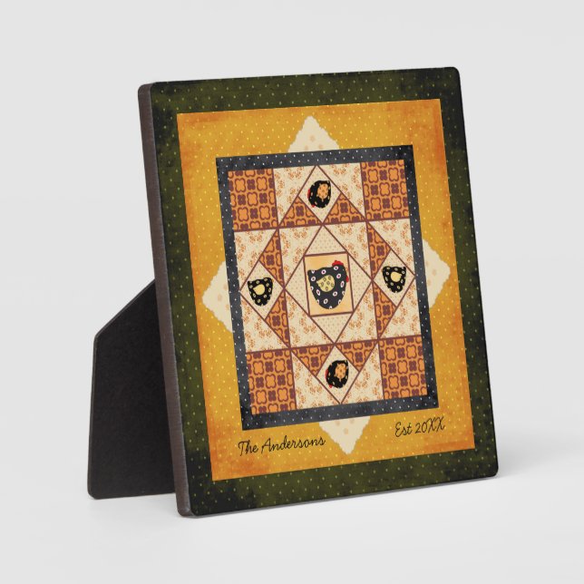 Country Chick Family Name Plaque (Front)