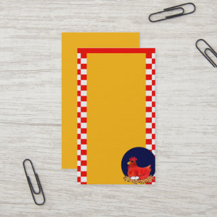 Country Chicken Customisable Business Card