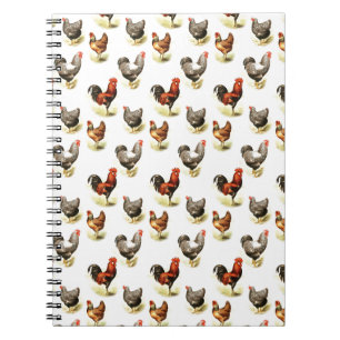 Country Chicken Pattern Notebook