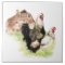 Country Chicken & Rooster Barn, Farm Scene