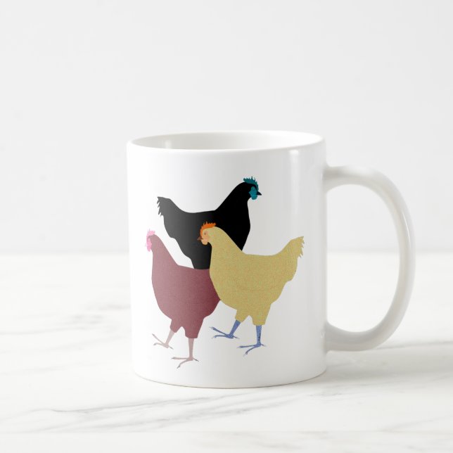 Country Chickens Mug (Right)