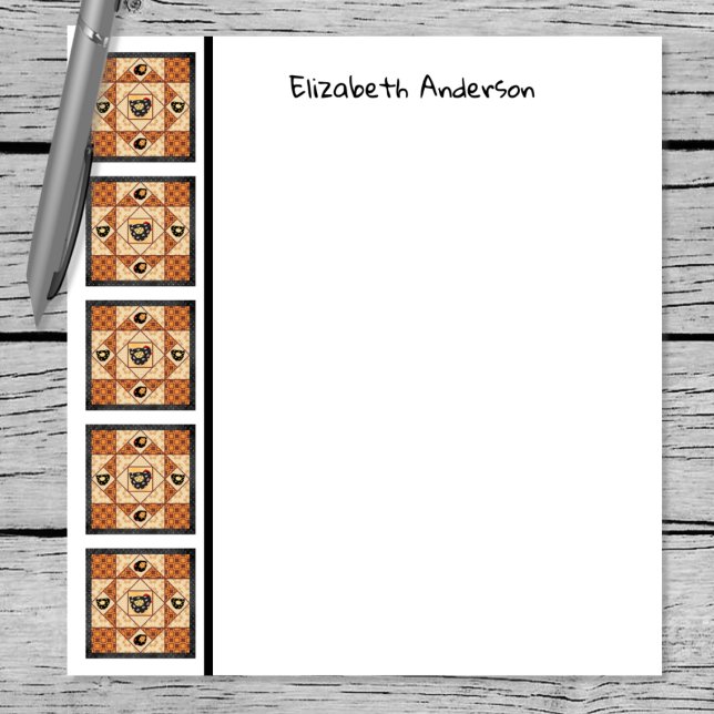 Country Chicks Quilt Border Note Pad (Creator Uploaded)