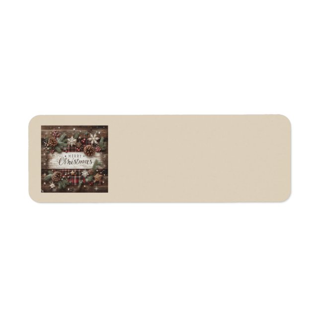 Country Christmas Address Labels (Front)
