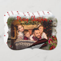 Country Christmas Bulletin Board Photo Fancy Cut