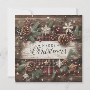 Country Christmas Greeting Card