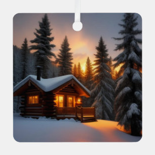 Country Christmas Metal Tree Decoration