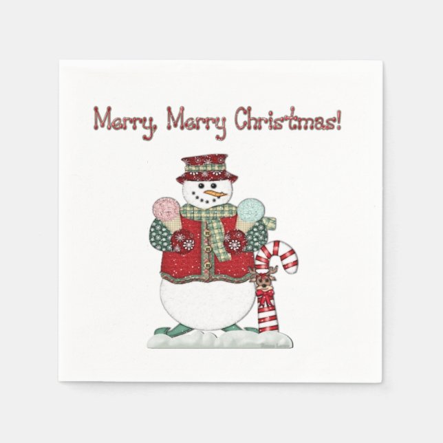 Country Christmas Napkin (Front)
