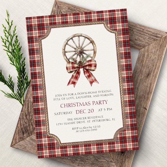 Country Christmas Party Invitation (Creator Uploaded)