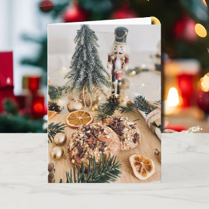 Country Christmas Personalise Text Signature Holiday Card