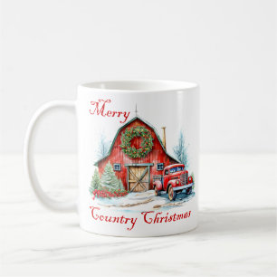 Country Christmas personalised Coffee Mug