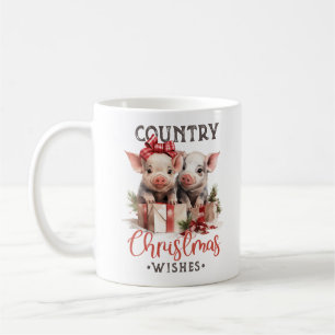 Country Christmas Wishes Coffee Mug