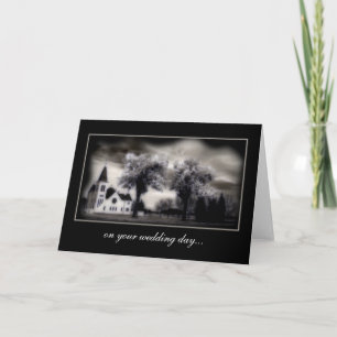Country Church Wedding Day Greeting Card 2