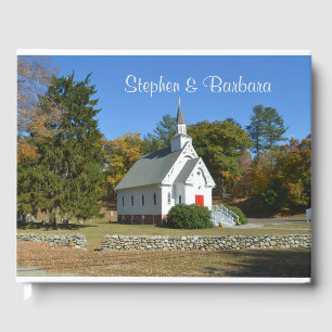 Country Church Wedding Guest Book