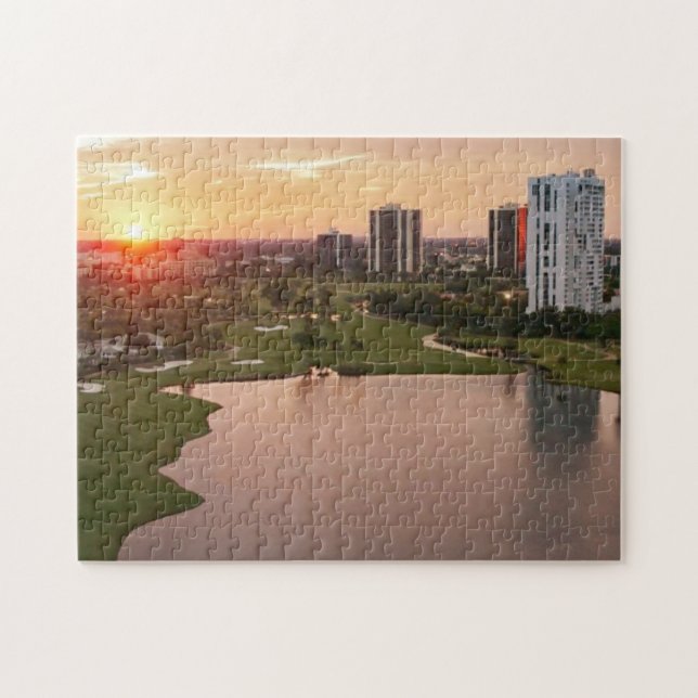 Country Club at sunset, Aventura, Florida Jigsaw Puzzle (Horizontal)